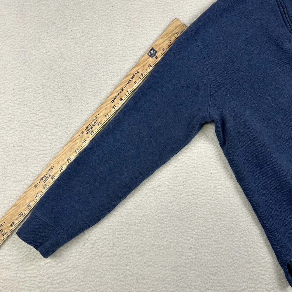 Polo Ralph Lauren Sweater Mens Big Large‎ 1/4 Zip Pullover Blue Logo Casual